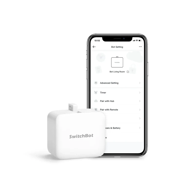 SwitchBot Bot Pressionador de botão Inteligente Bluetooth Branco