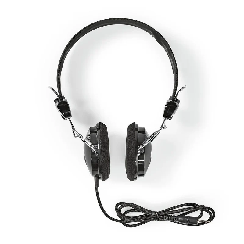 Bedrade On-ear Koptelefoon 3,5 mm - Kabellengte: 1.10m - Zwart