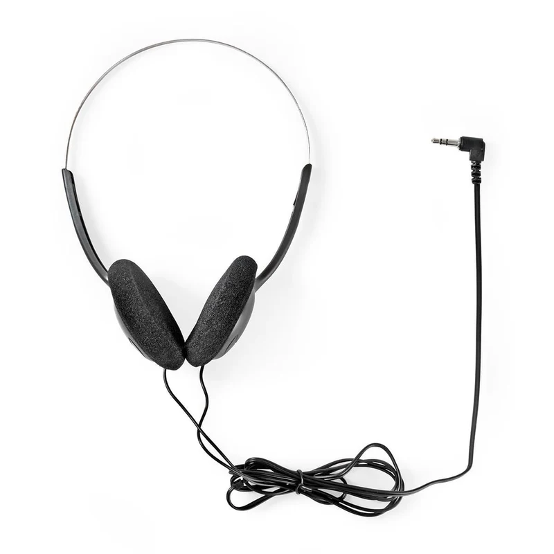 Bedrade On-ear Koptelefoon 3,5 mm - Kabellengte: 1.20m - Zwart