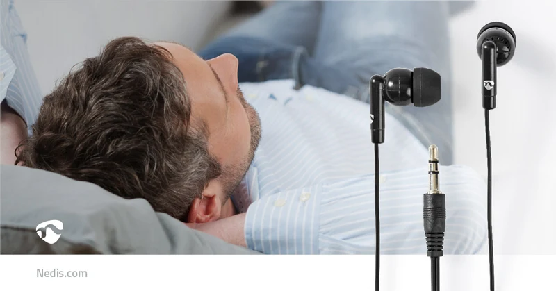 Bedrade Koptelefoon 3,5 mm - Kabellengte: 1.20m - Volumebediening