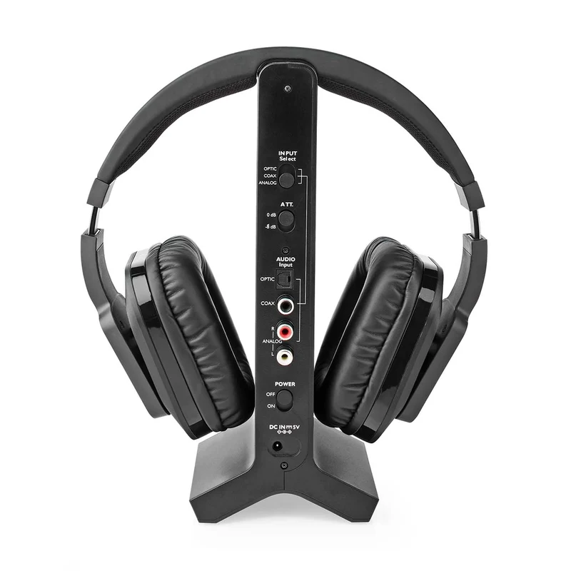 Draadloze TV-Koptelefoon RF, frequency 2.4 GHz - Over-Ear - Batterij 1 werkingstijd standaard verbruik: 480 min