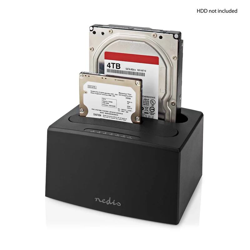 Docking Station voor Harde Schijf USB 3.2 Gen1 - USB Type-A - 2 Schijven