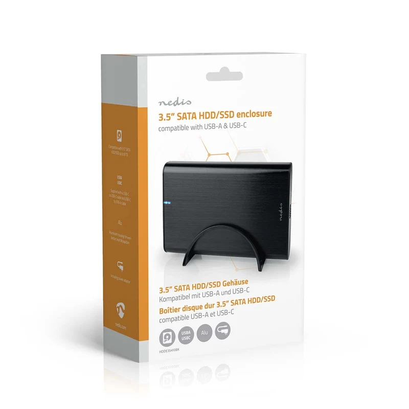 Hardeschijfbehuizing 3.5" - USB 3.1 Gen1 - USB Type-A / USB Type-C™