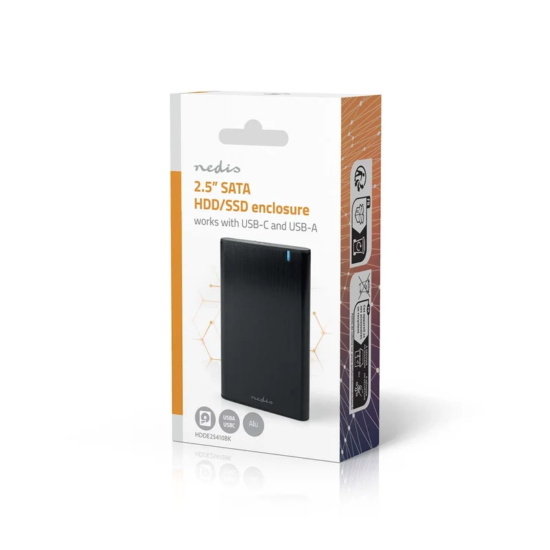 Hardeschijfbehuizing 2.5" - USB 3.1 Gen1 - USB Type-A / USB Type-C™