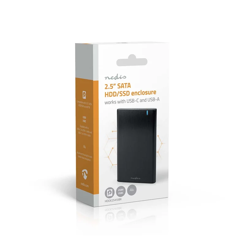 Hardeschijfbehuizing 2.5" - USB 3.1 Gen1 - USB Type-A / USB Type-C™