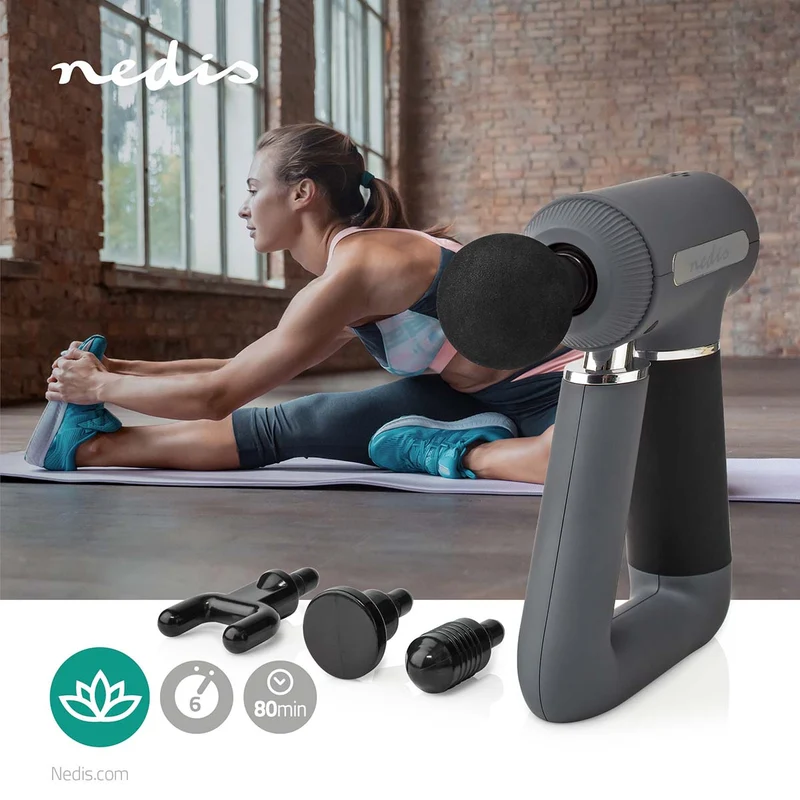 Sportmassagepistool Batterij Gevoed - 1x 18650 - Oplaadbaar