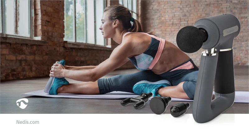 Sportmassagepistool Batterij Gevoed - 1x 18650 - Oplaadbaar