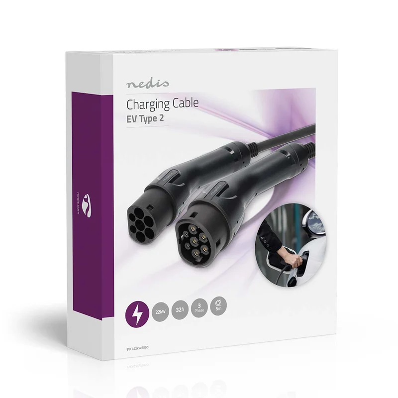 Kabel voor elektrische voertuigen Cable Type 2 - 32.0A - 22000W