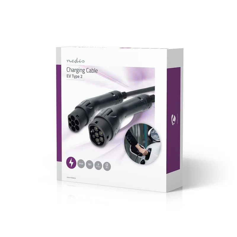 Kabel voor elektrische voertuigen Cable Type 2 - 16.0A - 11000W