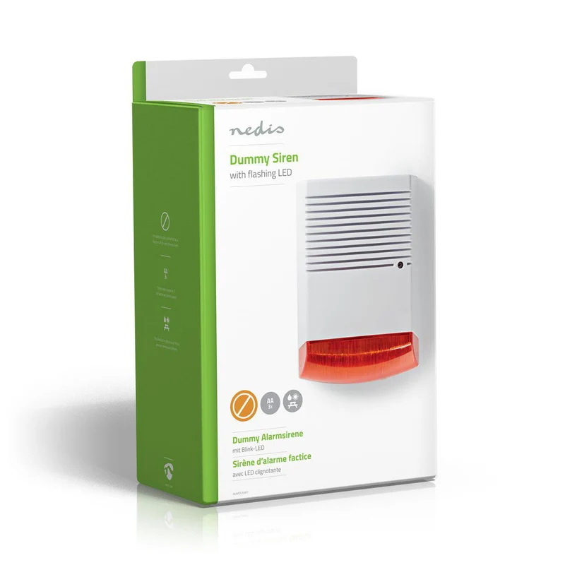 Dummy Beveiligingsalarm IP44 - Batterij Gevoed - Buiten