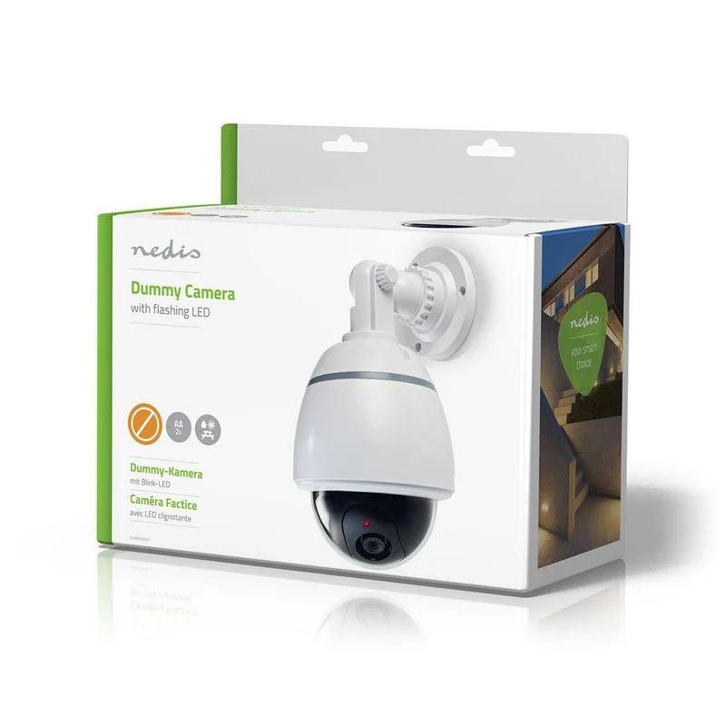 Dummy Beveiligingscamera Dome - Batterij Gevoed - Binnen