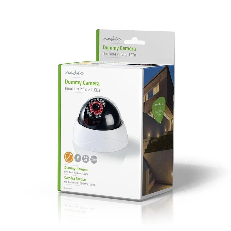 Dummy Beveiligingscamera Dome - Batterij Gevoed - Binnen