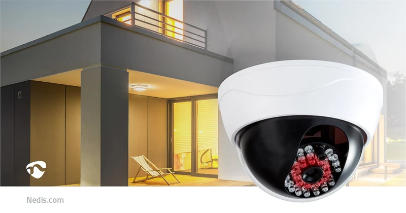 Dummy Beveiligingscamera Dome - Batterij Gevoed - Binnen