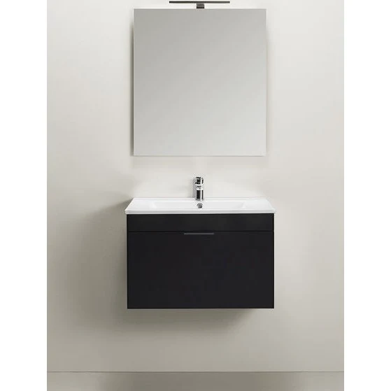 Hafa Go Washbasin Cabinet 1 Drawer 600, Black