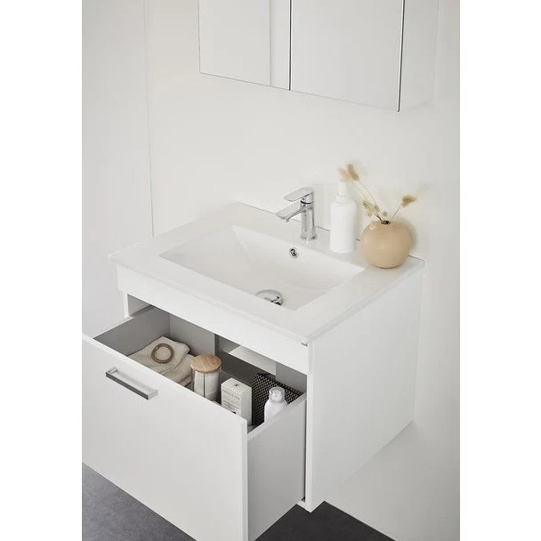 Hafa Go Washbasin Cabinet 1 Drawer 600, Black