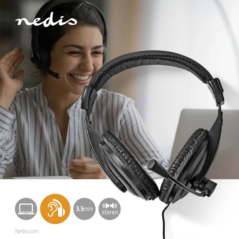 PC-Headset Over-Ear - Stereo - 1x 3.5 mm / 2x 3.5 mm