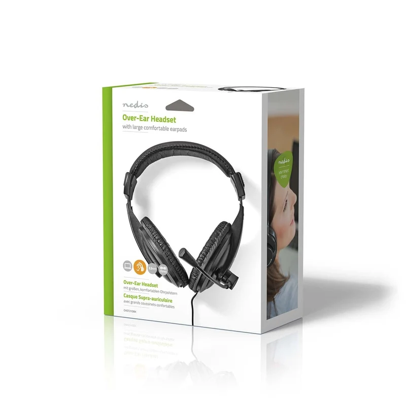 PC-Headset Over-Ear - Stereo - 1x 3.5 mm / 2x 3.5 mm
