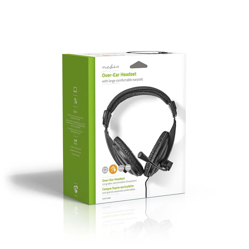 PC-Headset Over-Ear - Stereo - 1x 3.5 mm / 2x 3.5 mm