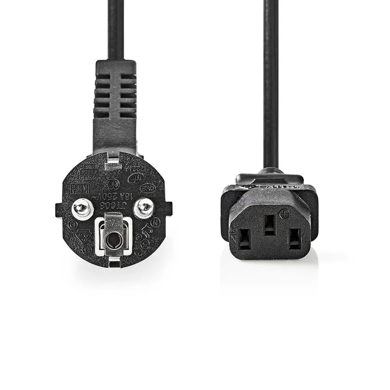 Stroomkabel Type F (CEE 7/7) Male - IEC-320-C13 - Recht