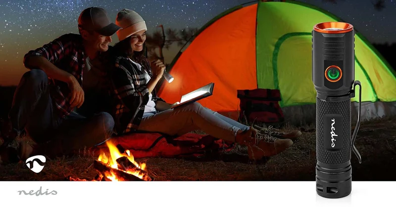 LED-Zaklamp Batterij Gevoed - 3.7 V DC - 20W