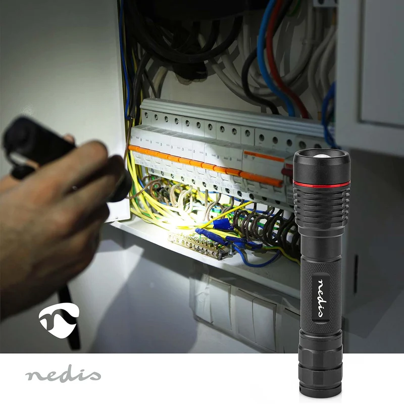 LED-Zaklamp Batterij Gevoed - 3.7 V DC - 10W