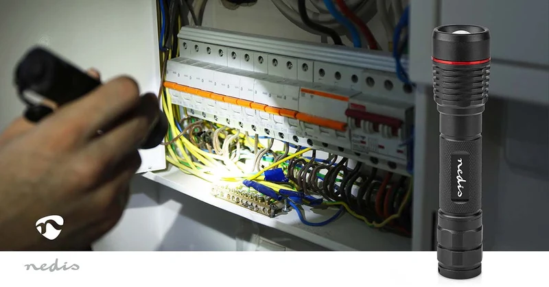 LED-Zaklamp Batterij Gevoed - 3.7 V DC - 10W
