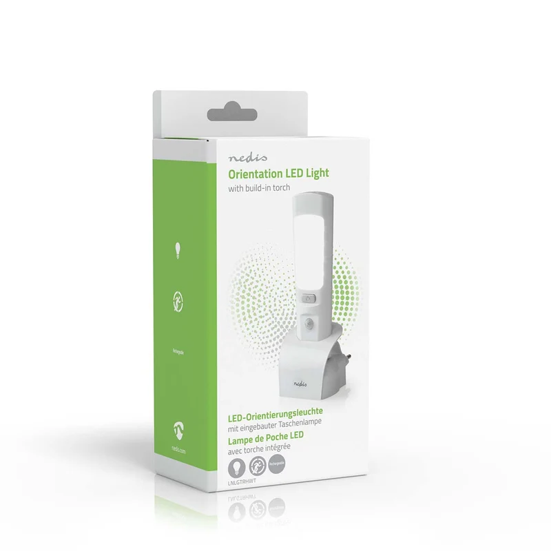 LED-Oriëntatielicht en Zaklamp Batterij Gevoed / Netvoeding - 220 - 240 V AC 50 Hz - 1.30W