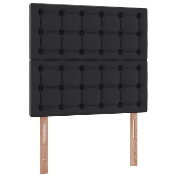vidaXL Storage Bed with Mattress Black 90 x 190 cm, Faux Leather