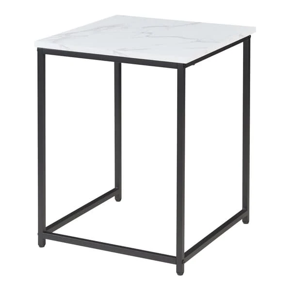 Trollhättan Nesting Tables Set of 3, Marble Pattern Metal