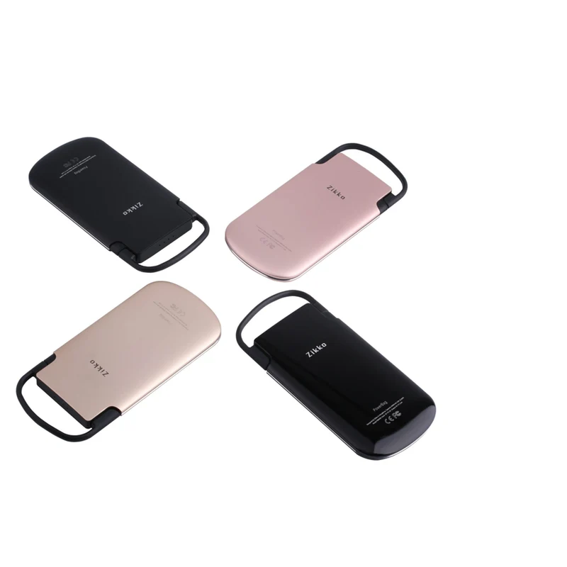 Zikko PowerBag, 6000 mAh iPhone og iPad powerbank, MFI Lightning cable, Gold