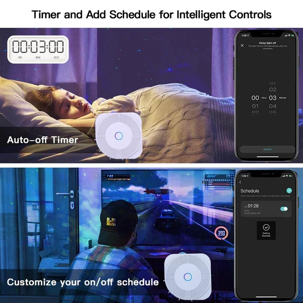 MOES Projetor quadrado Inteligente Smart Wifi
