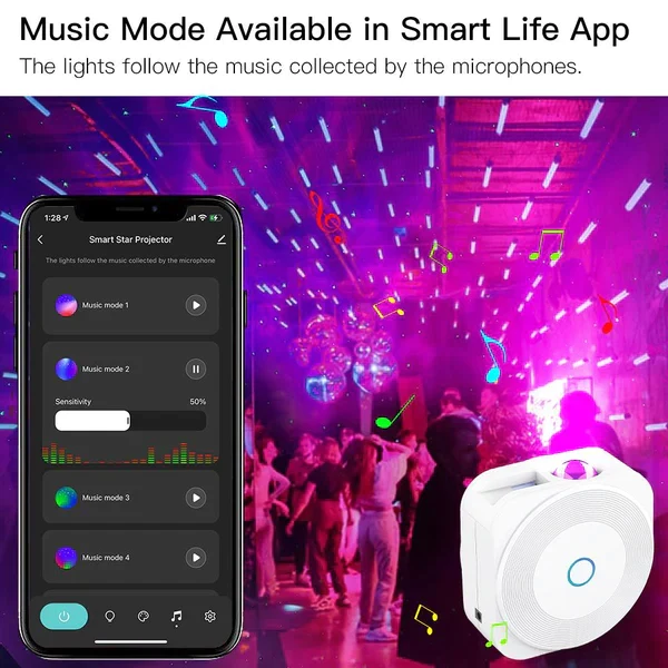 MOES Projetor quadrado Inteligente Smart Wifi