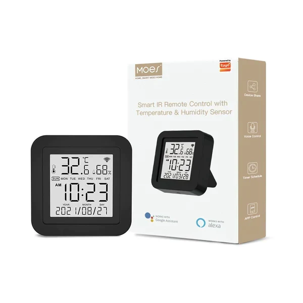 Moes Comando Universal Infravermelhos Inteligente com Sensor de temperatura e humidade Smart Wifi