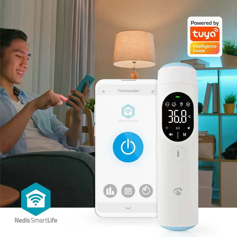 Nedis SmartLife Termómetro de infravermelhos Inteligente