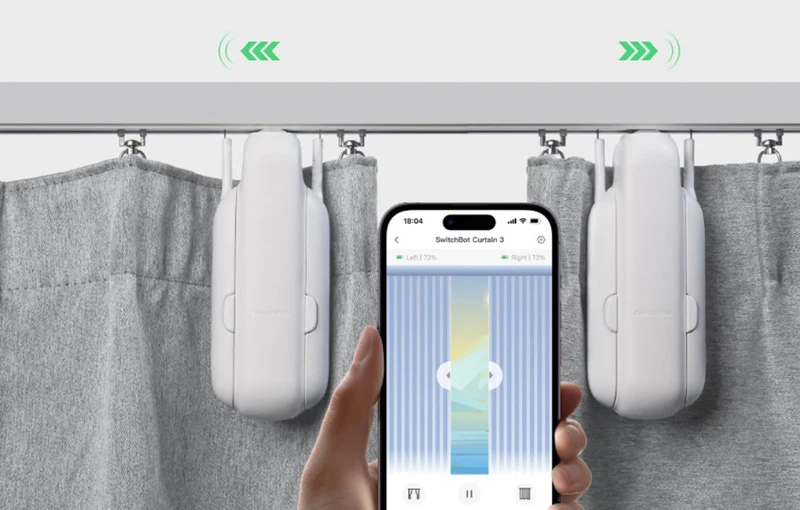 SwitchBot Robô de Cortina U Rail 3 Bluetooth Branco
