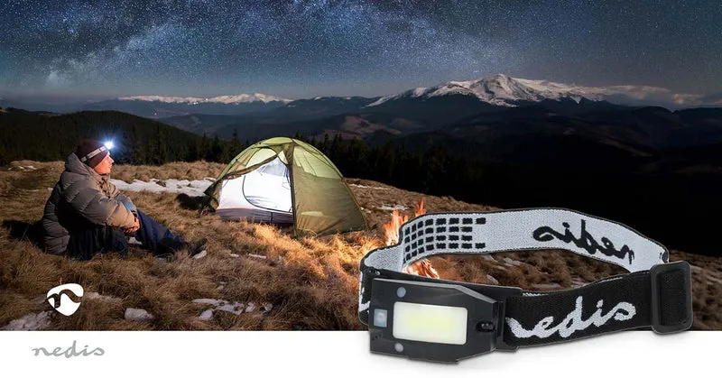 LED hoofdlamp Batterij Gevoed / USB Gevoed - 3.7 V DC - Nominale lichtstroom: 180 lm