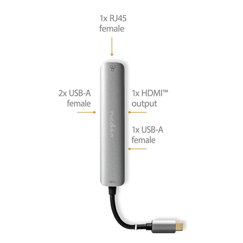 USB Multi-Port Adapter 5-in-1 - USB 3.2 Gen 1 - USB-C™ Male