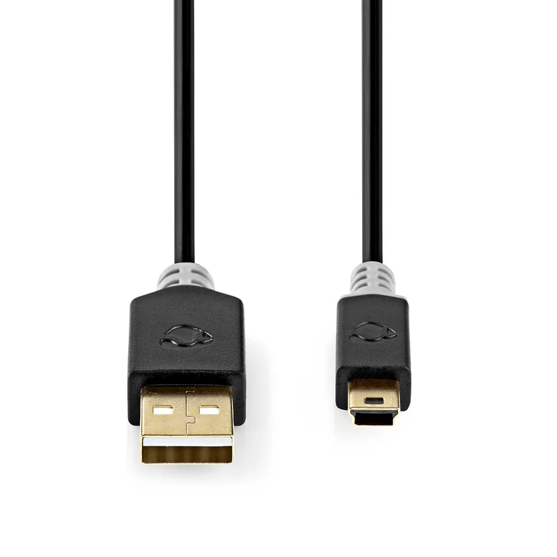 USB-Kabel USB 2.0 - USB-A Male - USB Mini-B 5-Pins Male