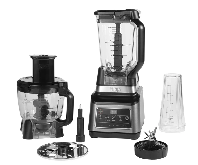 Ninja BN800EU 3-in-1 Food Processor, 1200 W, 1.8 L, Black/Silver