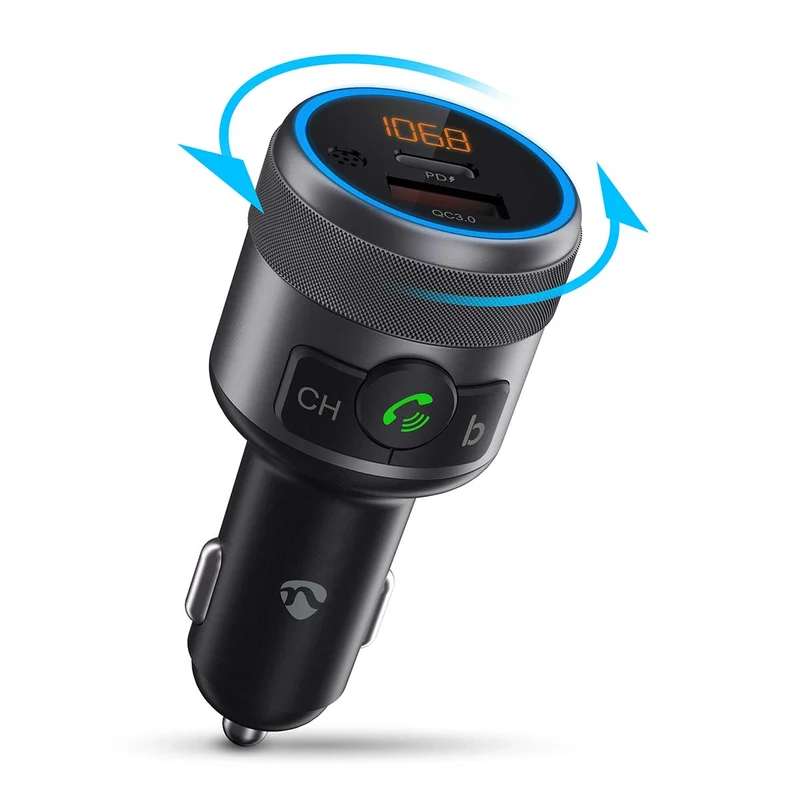 FM-Audiotransmitter voor Auto Gefixeerd - Handenvrij bellen / Luidsprekerfunctie - 1.00"