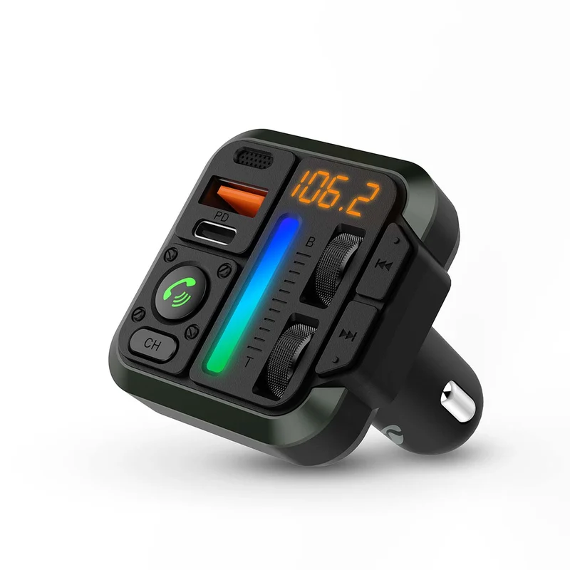 FM-Audiotransmitter voor Auto Gefixeerd - Handenvrij bellen / Luidsprekerfunctie - 1.00"
