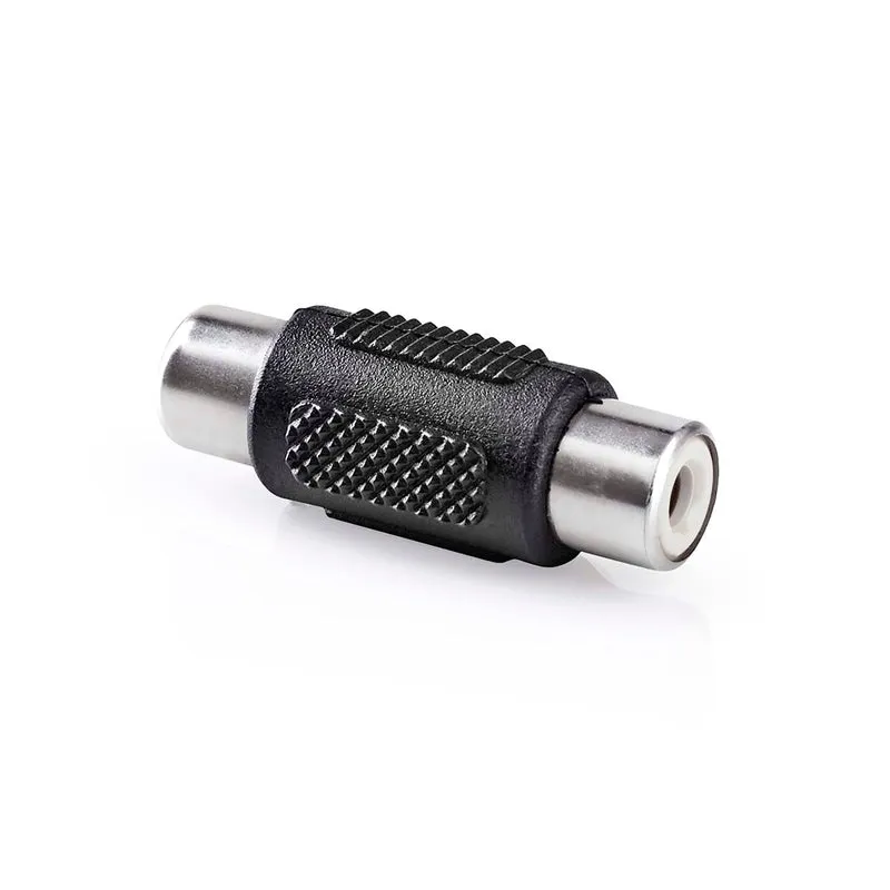Mono-Audioadapter RCA Female - RCA Female - Vernikkeld