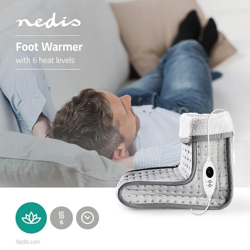 Voetenwarmer 6 Warmte Standen - Wasmachinebestendig - Oververhittingsbeveiliging