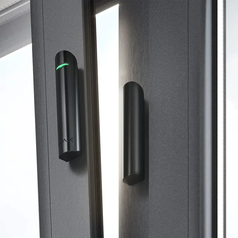 Ajax Sensor de Abertura/Fecho - Detector Magnético e de Vibração Jeweller Preto - DoorProtect Plus