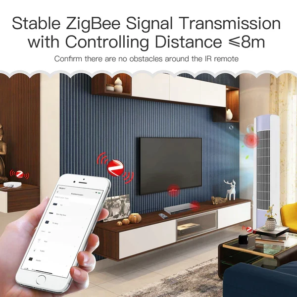 MOES Controlo remoto universal Infravermelhos IR Zigbee