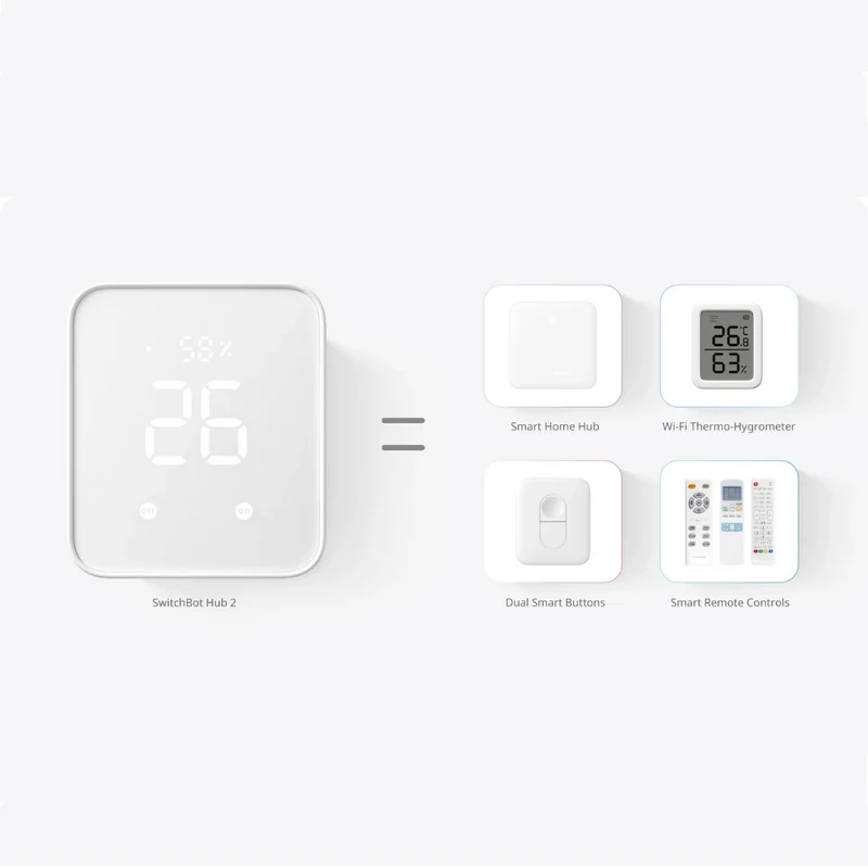 Switchbot Hub 2 - Hub 4 em 1: Todos os dispositivos Switchbot para Matter