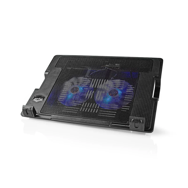 Notebookstandaard Aantal ventilatoren: 2 - USB Gevoed - Aantal standen: 4