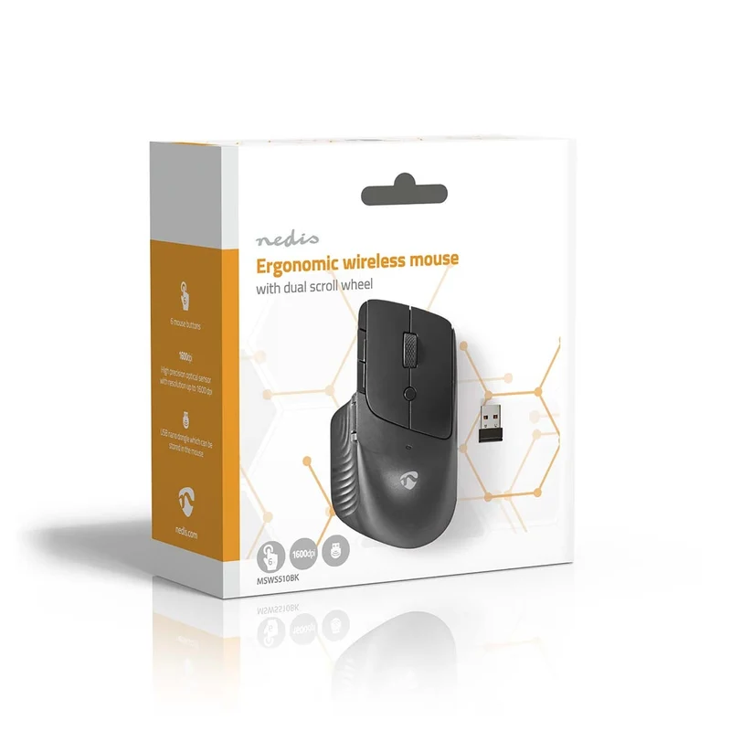 Muis Draadloos - 800 / 1200 / 1600 dpi - Instelbare DPI