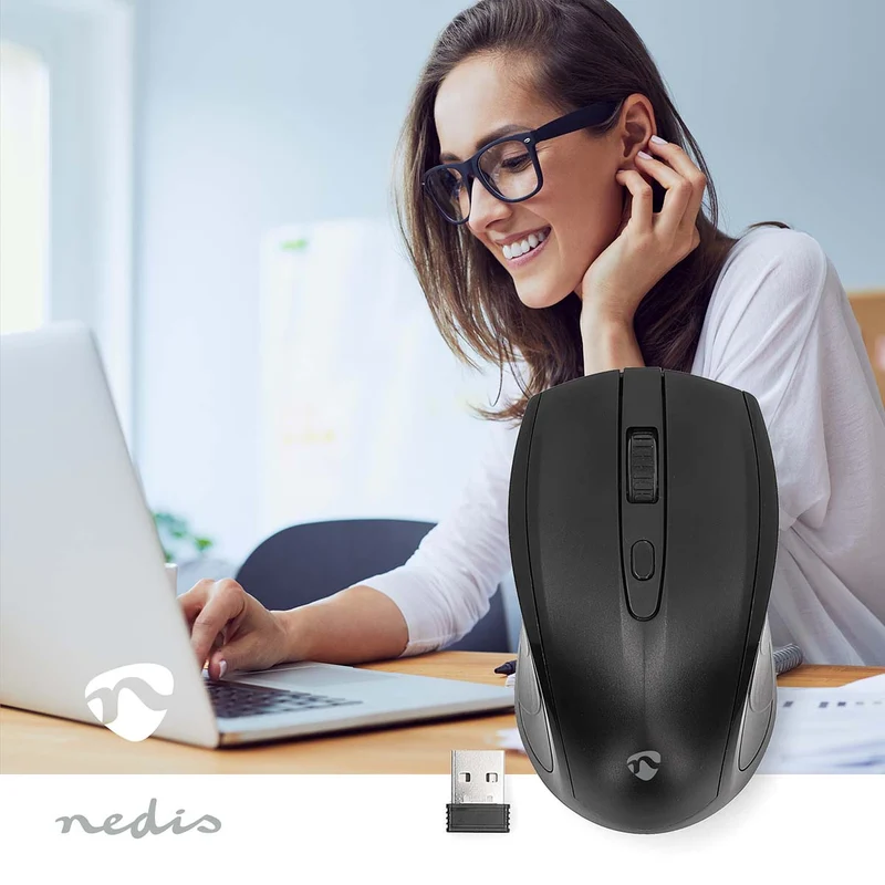 Muis Draadloos - 800 / 1200 / 1600 dpi - Instelbare DPI