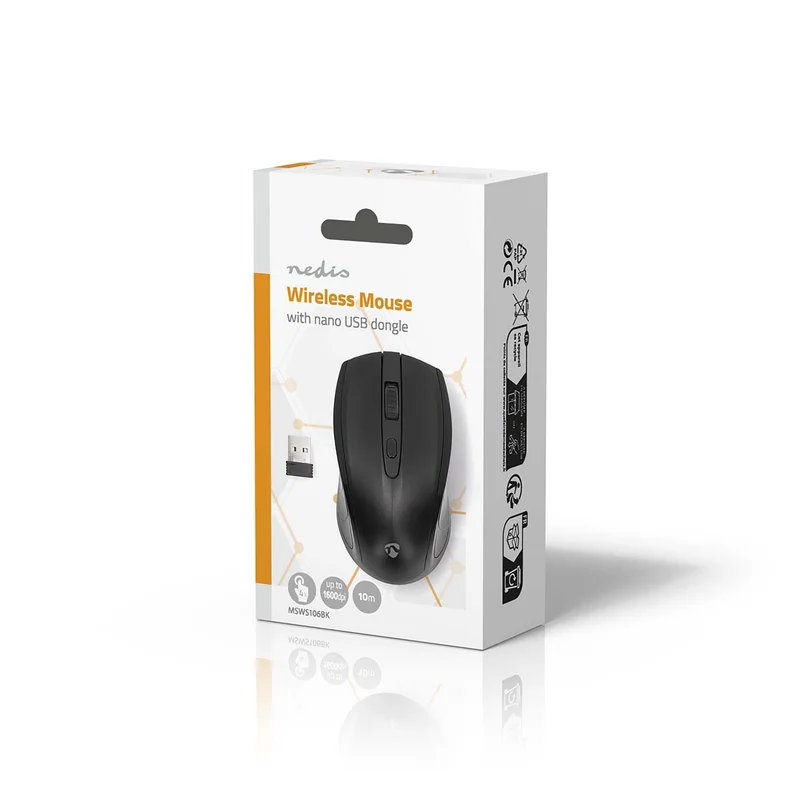 Muis Draadloos - 800 / 1200 / 1600 dpi - Instelbare DPI